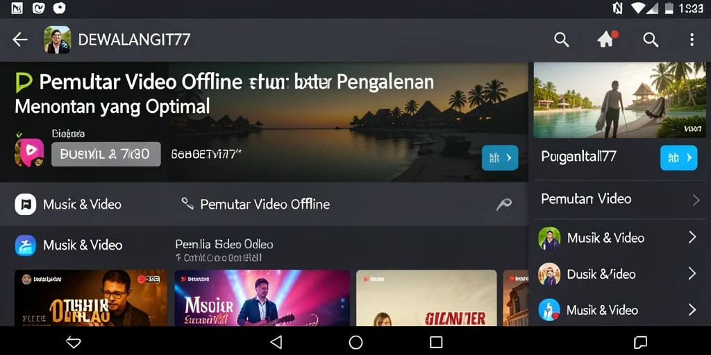 Antarmuka DEWALANGIT77 yang menarik dan mudah digunakan.