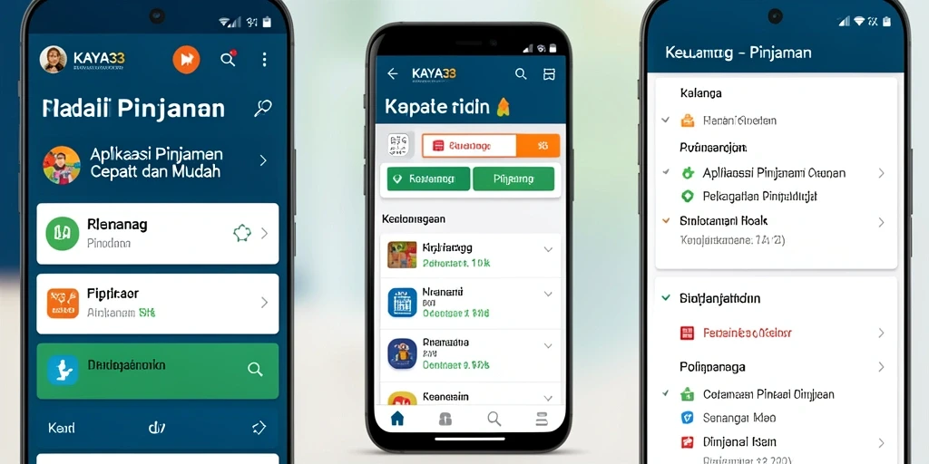 Antarmuka aplikasi KAYA33 yang user-friendly dan informatif.
